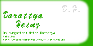 dorottya heinz business card